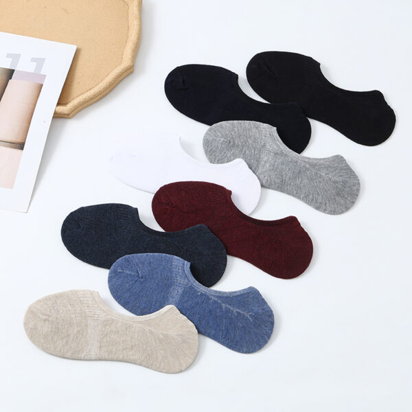 Al Thuraya 12-Pair Cotton No-Show Socks for Men (EU 42–46) – Breathable, Anti-Odor, Invisible Design with Anti-Slip Heel – Assorted Colors