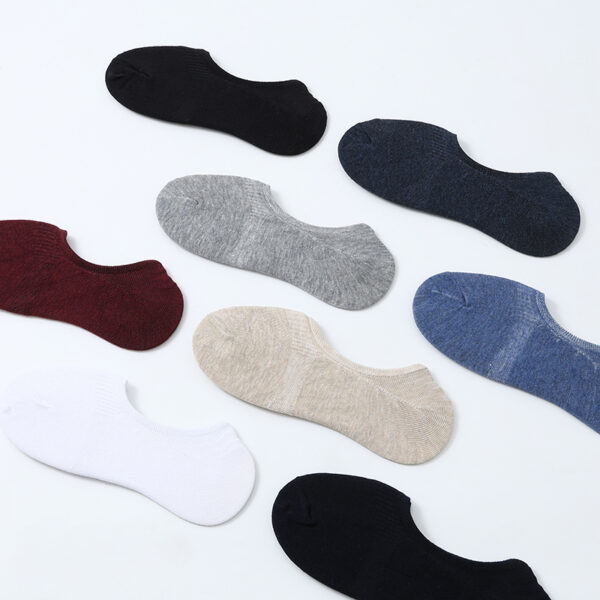 Al Thuraya 12-Pair Cotton No-Show Socks for Men (EU 42–46) – Breathable, Anti-Odor, Invisible Design with Anti-Slip Heel – Assorted Colors