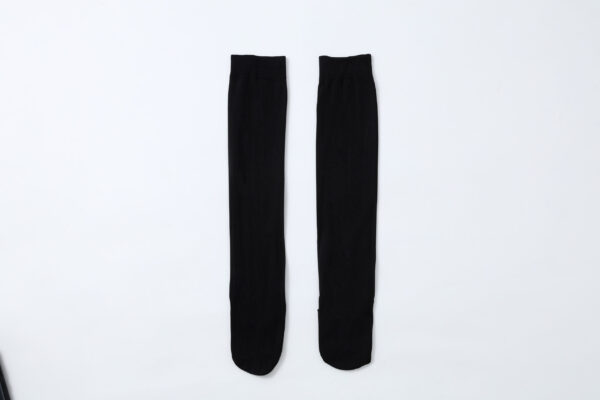 Al Thuraya Wudu Socks for Men & Women – 6 Pairs, 70 DEN Knee-High Stockings, Free Size, Soft, Breathable, Anti-Pilling, Black & White