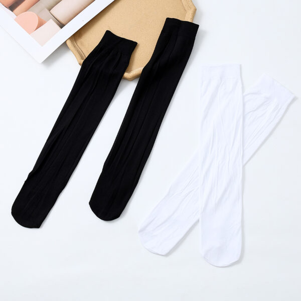 Al Thuraya Wudu Socks for Men & Women – 6 Pairs, 70 DEN Knee-High Stockings, Free Size, Soft, Breathable, Anti-Pilling, Black & White