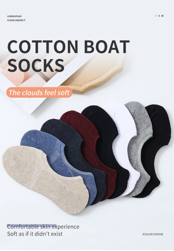 Al Thuraya 12-Pair Cotton No-Show Socks for Men (EU 42–46) – Breathable, Anti-Odor, Invisible Design with Anti-Slip Heel – Assorted Colors