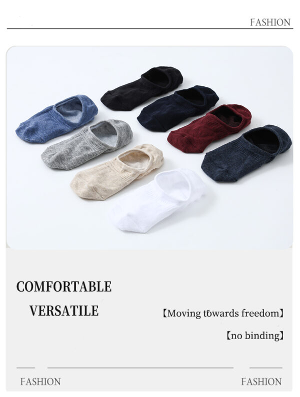 Al Thuraya 12-Pair Cotton No-Show Socks for Men (EU 42–46) – Breathable, Anti-Odor, Invisible Design with Anti-Slip Heel – Assorted Colors
